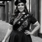 Trickz N Treatz Dead Scout Skeleton Pleated Mini Skirt Costume Set Goth Plus 1X