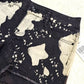 Jean Shorts | Bleach Wash Black White Raw Hem High Rise 5 Pocket - Lovesick - Shorts