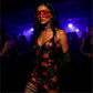 Dread Mini Dress W/ Red Splatter Print & Sleeveless V-Neck -  - DRESS