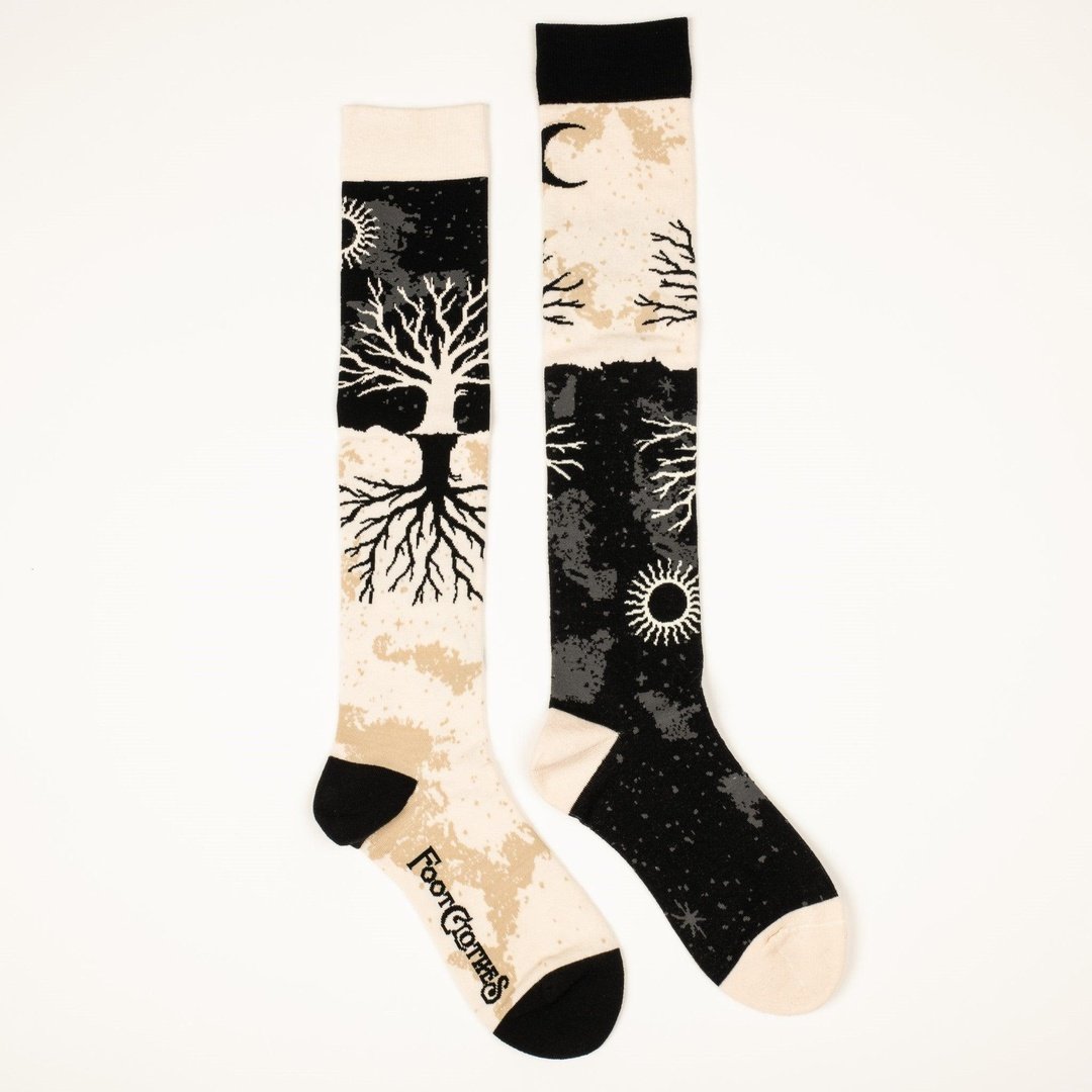As Above So Below Tree Knee High Socks -  - Socks
