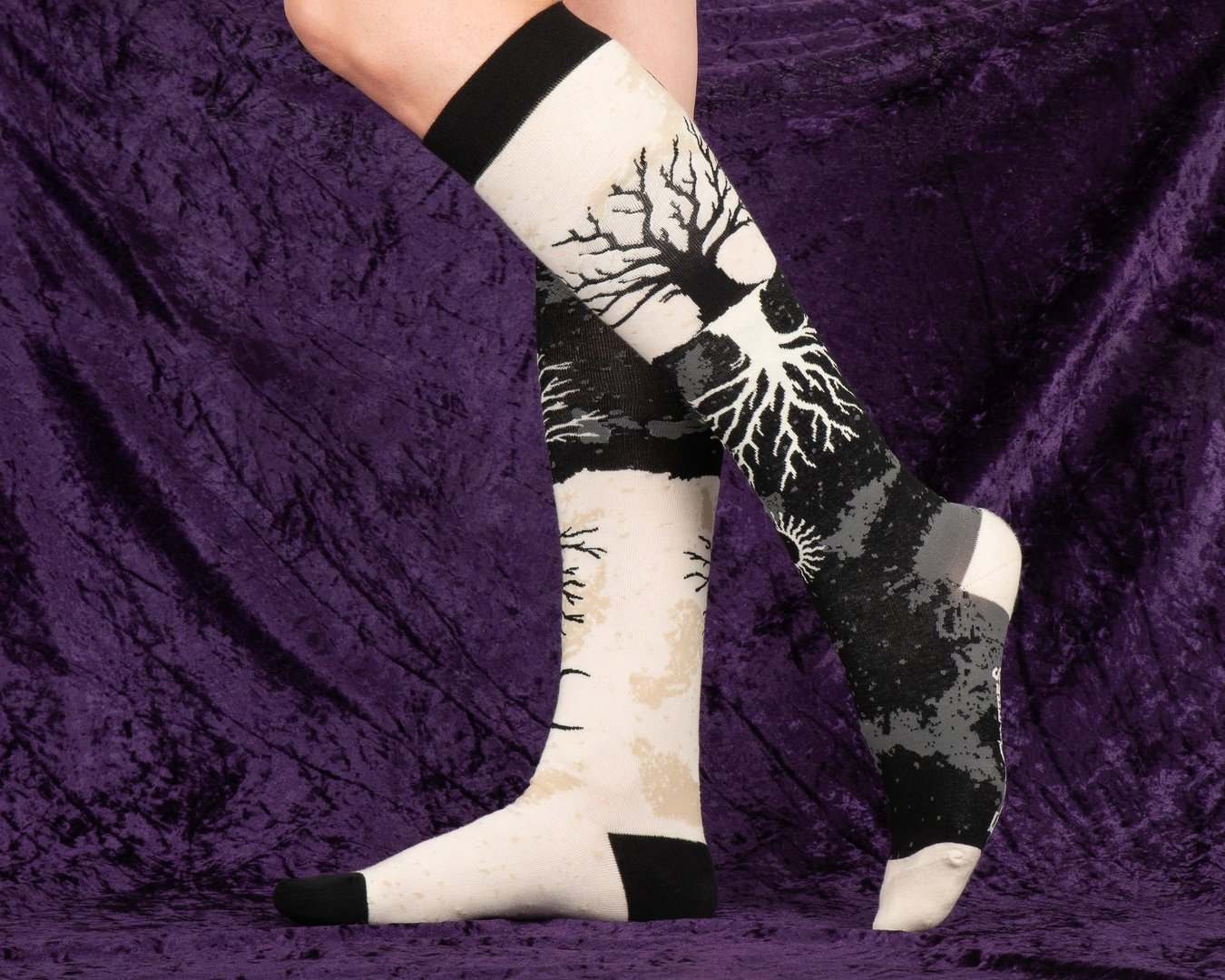 As Above So Below Tree Knee High Socks -  - Socks