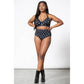 Killstar Skulls Black & White Halter Underwire Bikini Set