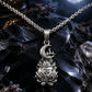 Witch Cauldron Pentagram Necklace Moon Star Stainless Steel Witchy Pendant 16"