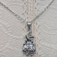 Witch Cauldron Pentagram Necklace Moon Star Stainless Steel Witchy Pendant 16"