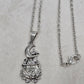 Witch Cauldron Pentagram Necklace Moon Star Stainless Steel Witchy Pendant 16"