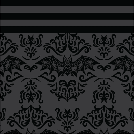 Bat Damask Knee High Socks -  - Socks