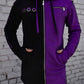 Split Mage Hoodie [Black/Purple] -  - Hoodies