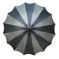 Batwing Pagoda Umbrella [BLACK/GRAY STRIPED] -  - Umbrellas