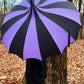Batwing Pagoda Umbrella [BLACK/LIGHT PURPLE] -  - Umbrellas