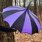 Batwing Pagoda Umbrella [BLACK/LIGHT PURPLE] -  - Umbrellas