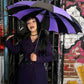 Batwing Pagoda Umbrella [BLACK/LIGHT PURPLE] -  - Umbrellas