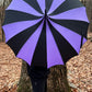 Batwing Pagoda Umbrella [BLACK/LIGHT PURPLE] -  - Umbrellas