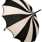 Batwing Pagoda Umbrella [BLACK/WHITE STRIPED] -  - Umbrellas