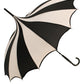 Batwing Pagoda Umbrella [BLACK/WHITE STRIPED] -  - Umbrellas