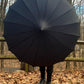 Batwing Pagoda Umbrella [MIDNIGHT BLACK] -  - Umbrellas