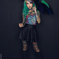 Batwing Pagoda Umbrella [Goth Rainbow] -  - Umbrellas
