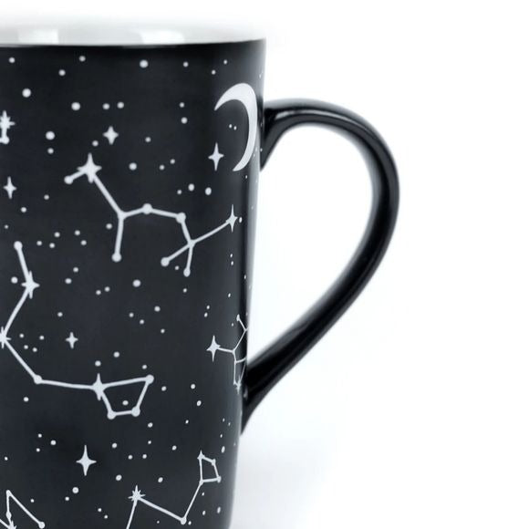 Voyager Tall Mug | Black Constellation Pattern 12.8oz - Rogue + Wolf - Mugs