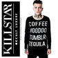 Essentials Sweater | Tumblr Knit Oversized Sweater Gothic Black White - Killstar - Sweaters