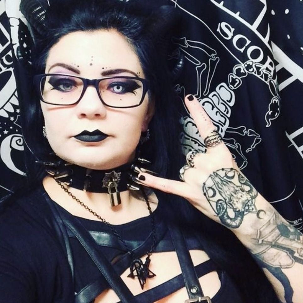 Black Ram Skull Pentagram Necklace Adjustable Chain Pagan Occult Witchcraft Amulet - Restyle - Jewelry