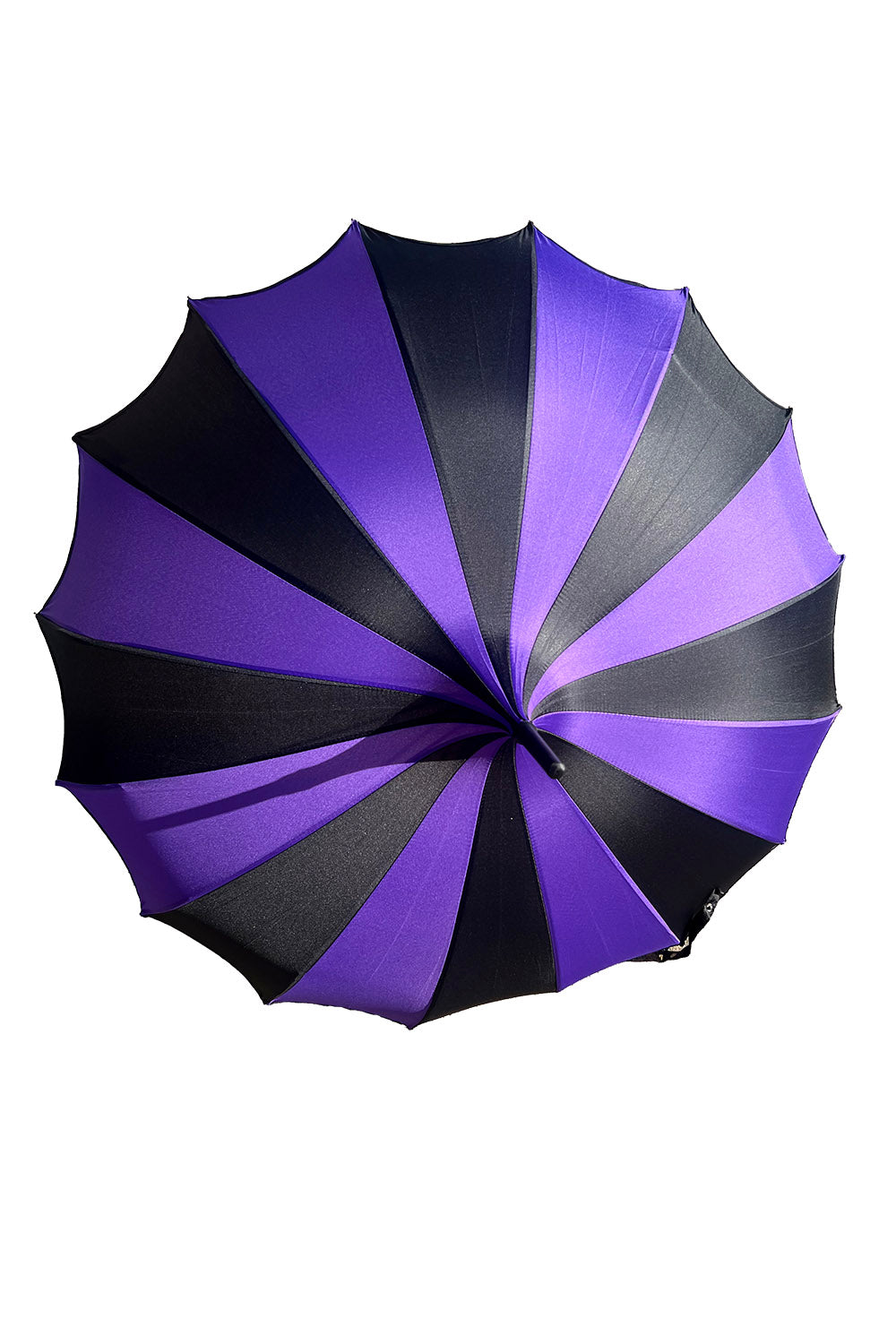 Batwing Pagoda Umbrella [BLACK/DARK PURPLE]