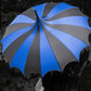 Batwing Pagoda Umbrella [BLACK/BLUE] -  - Umbrellas