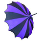 Batwing Pagoda Umbrella [BLACK/DARK PURPLE] -  - Umbrellas