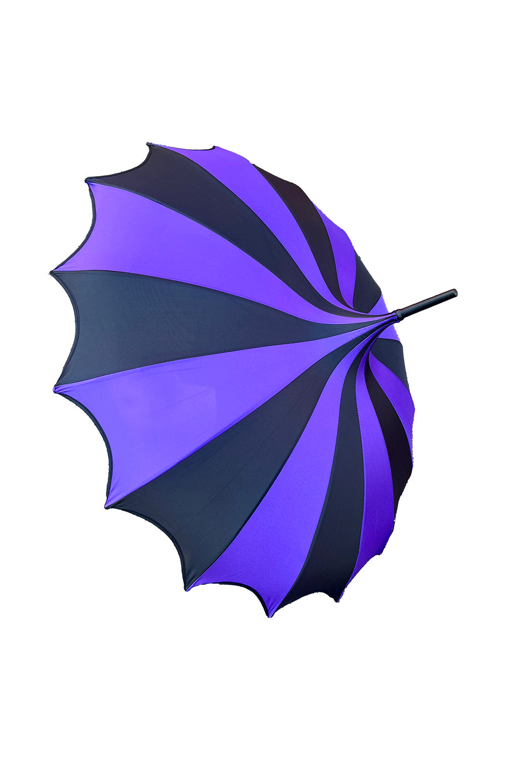 Batwing Pagoda Umbrella [BLACK/DARK PURPLE]