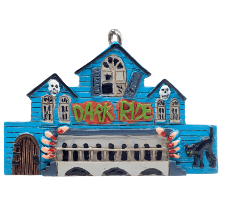 Dark Ride Halloween Ornament - Haunted Carnival Decoration - Horror Theme Park