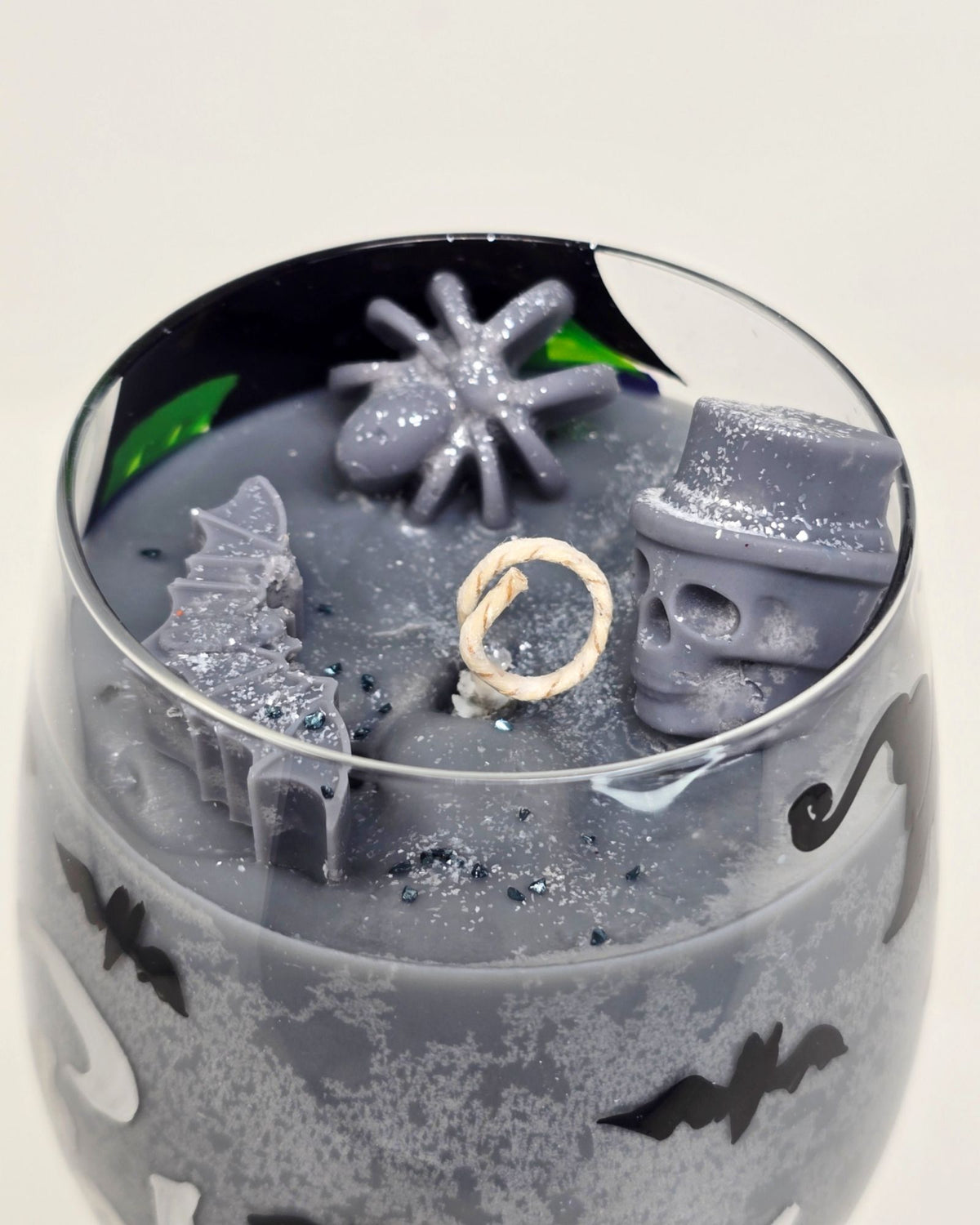 Artisan One Moon Flame Brewing Trouble Rosemary Cedar Glass Candle
