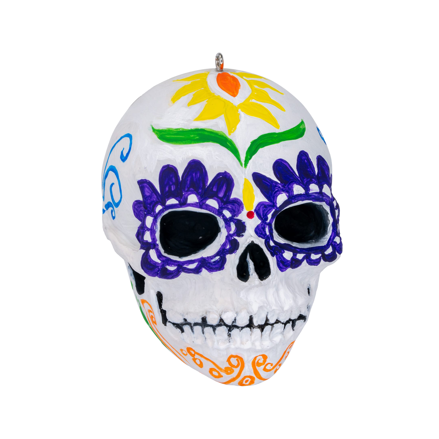 Sugar Skull DIY Ornament Kit - Day of the Dead Craft - Halloween Paint Kit