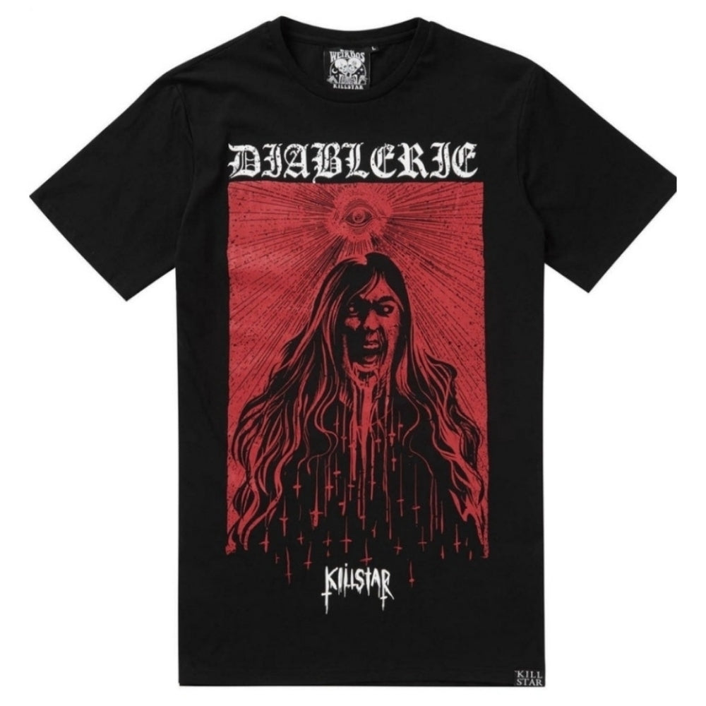 Killstar Diablerie Occult Devil Mischief Horror Red Art Graphic Tee Top 2XL