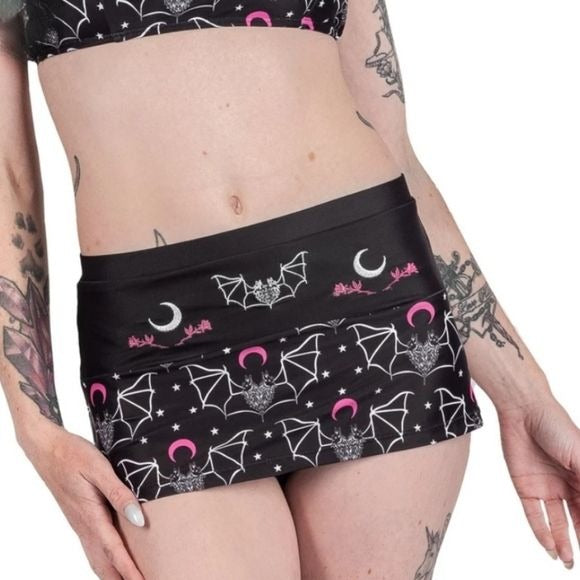 TWO HEADED BAT RETRO SKIRTED BIKINI - Too Fast - Swim