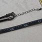 Killstar Algiz Rune Thorn Branch Frame Black Hematite Pendant Cord Necklace