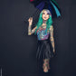 Batwing Pagoda Umbrella [Goth Rainbow] -  - Umbrellas