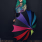 Batwing Pagoda Umbrella [Goth Rainbow] -  - Umbrellas