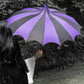 Batwing Pagoda Umbrella [BLACK/DARK PURPLE] -  - Umbrellas