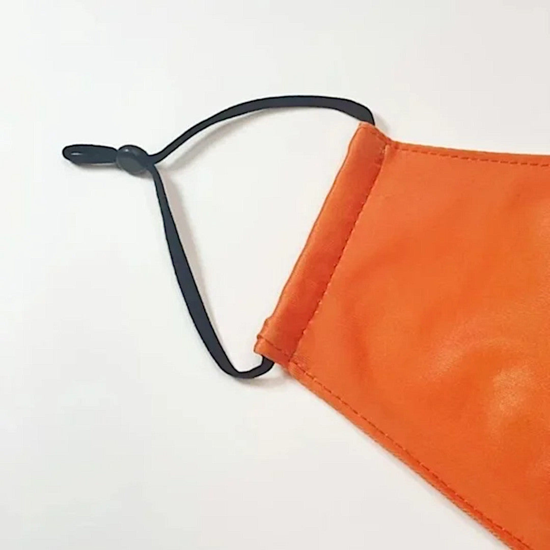 Face Mask | 100% That Witch Orange Black Adjustable Straps Comfort Gothic - A Gothic Universe - Face Masks
