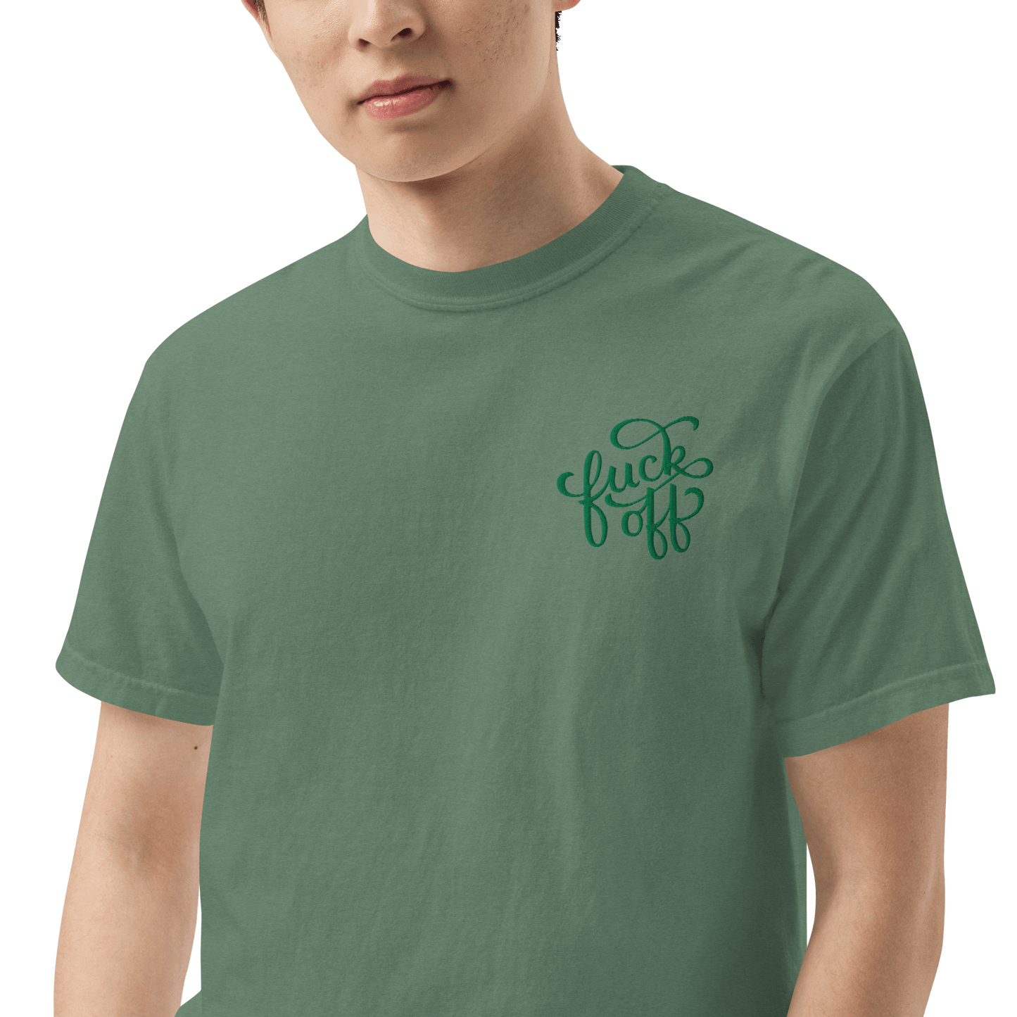 Fuck Off Embroidered Comfy Tee