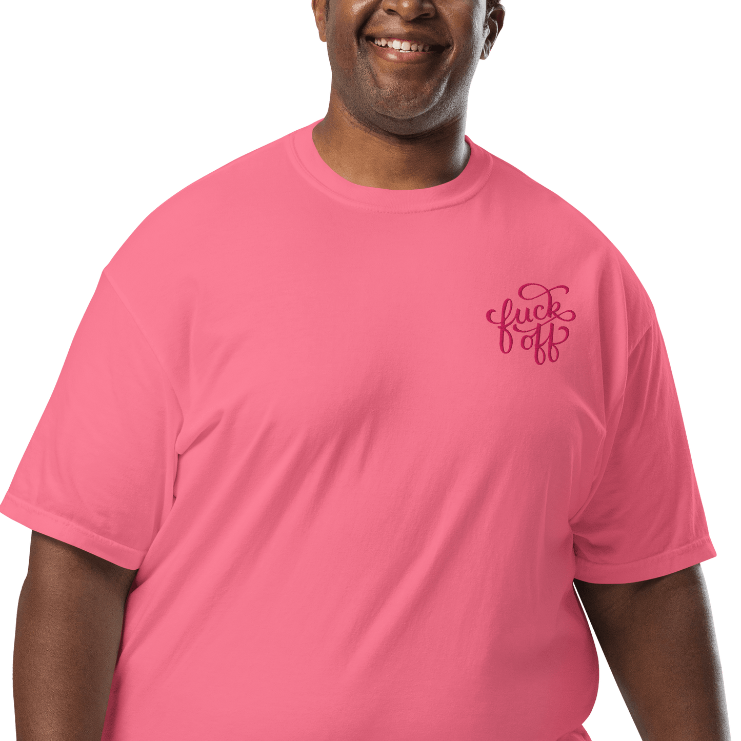 Fuck Off Embroidered Comfy Tee