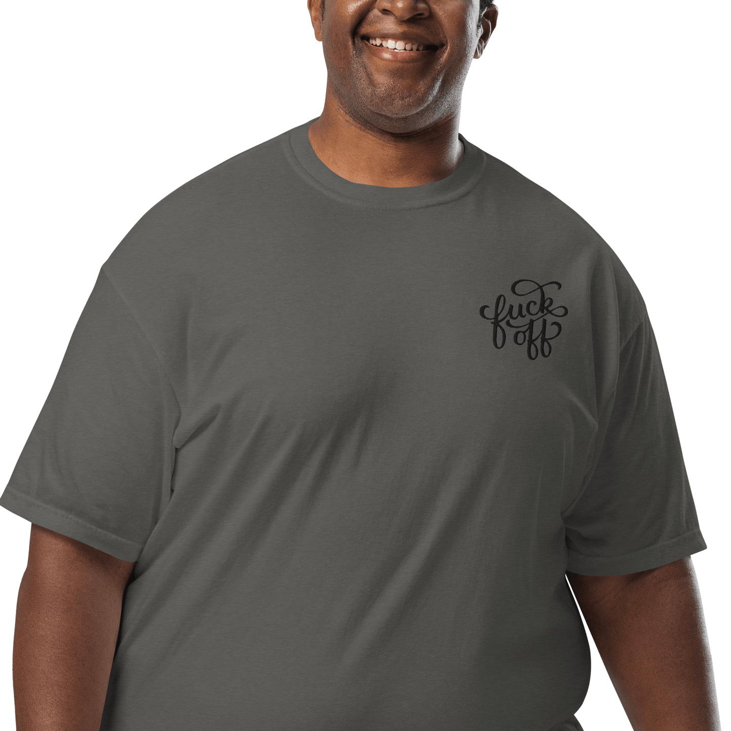 Fuck Off Embroidered Comfy Tee