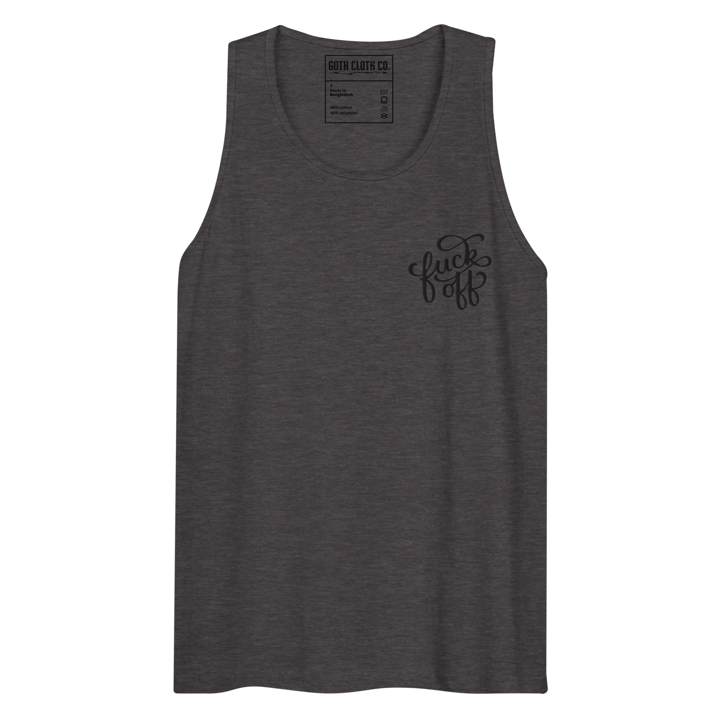 Fuck Off Embroidered Tank Top