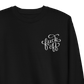 Fuck Off Embroidered Unisex Sweatshirt - Dark Humor Gothic Pullover