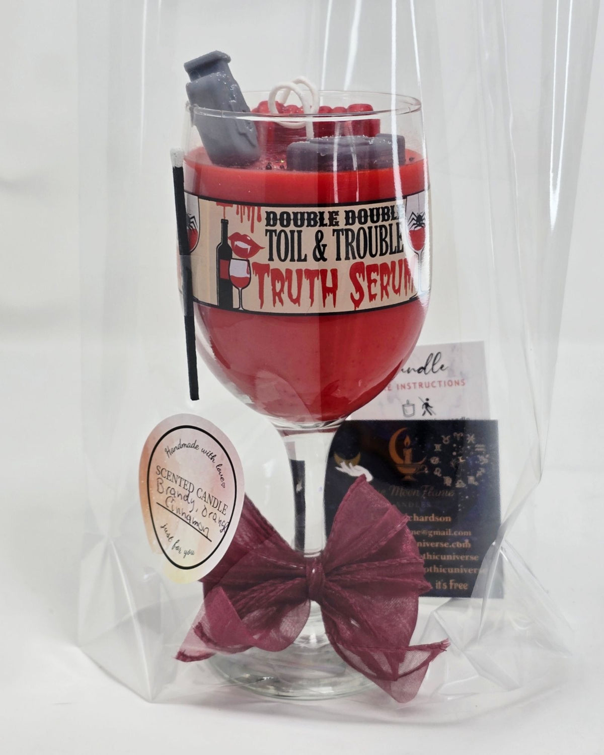 Artisan One Moon Flame Double Toil Trouble Truth Serum Halloween 12oz Candle Set