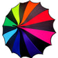 Batwing Pagoda Umbrella [Goth Rainbow] -  - Umbrellas