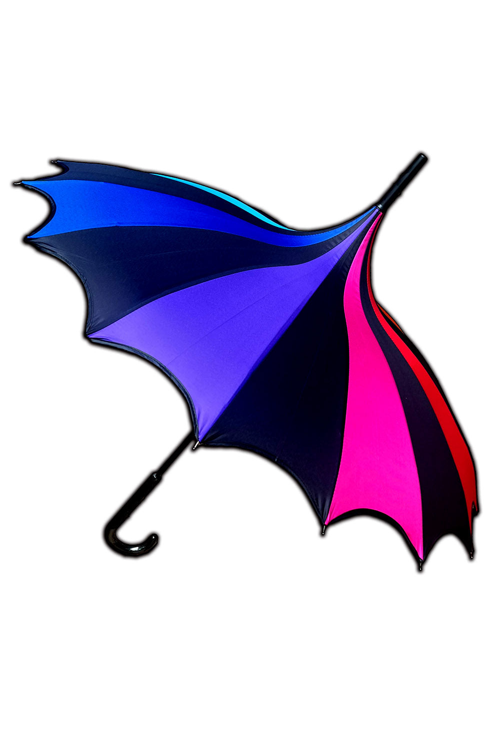 Batwing Pagoda Umbrella [Goth Rainbow]