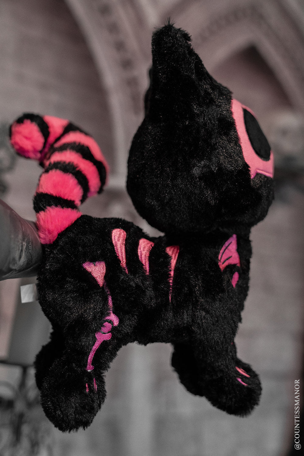 Pink Skelekitty Plush Toy