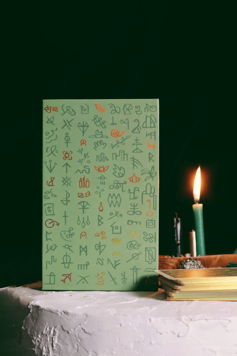 Green Glyphs Oracle -  - Oracle Deck