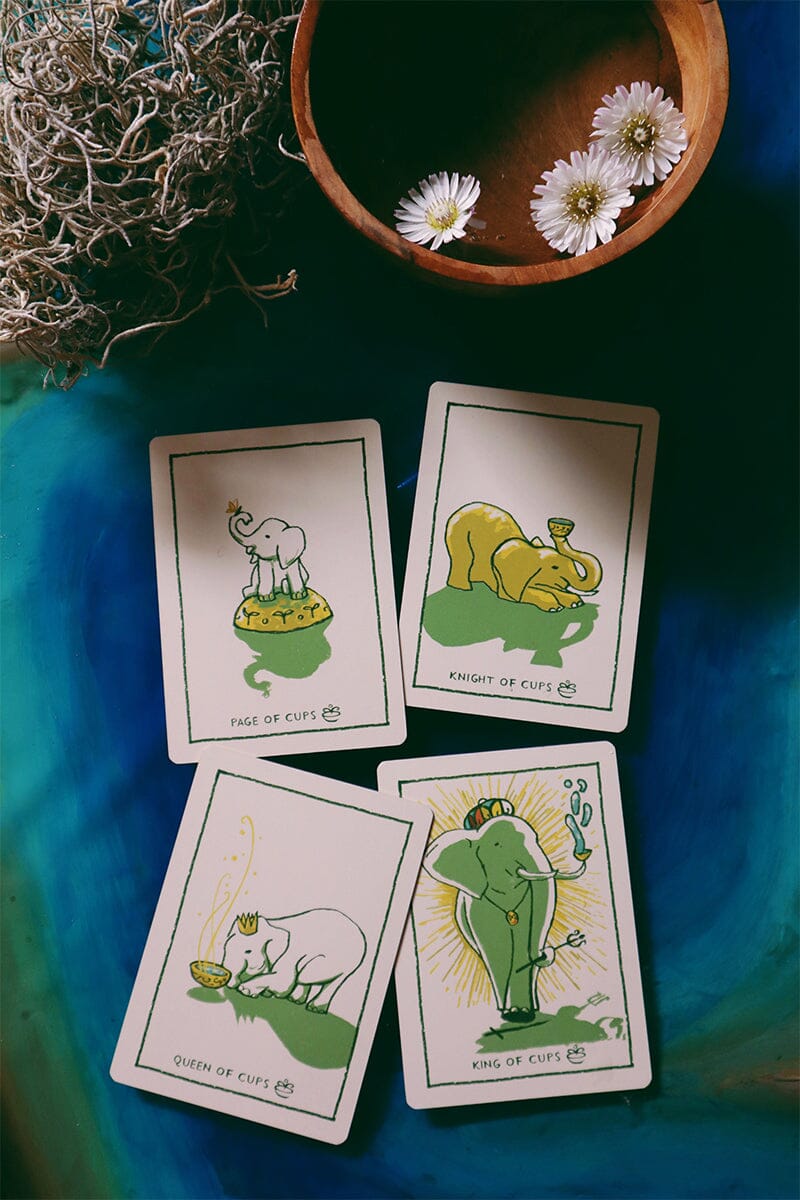 Green Glyphs Tarot Deck - Nature Mysticism Cards - Botanical Divination Deck