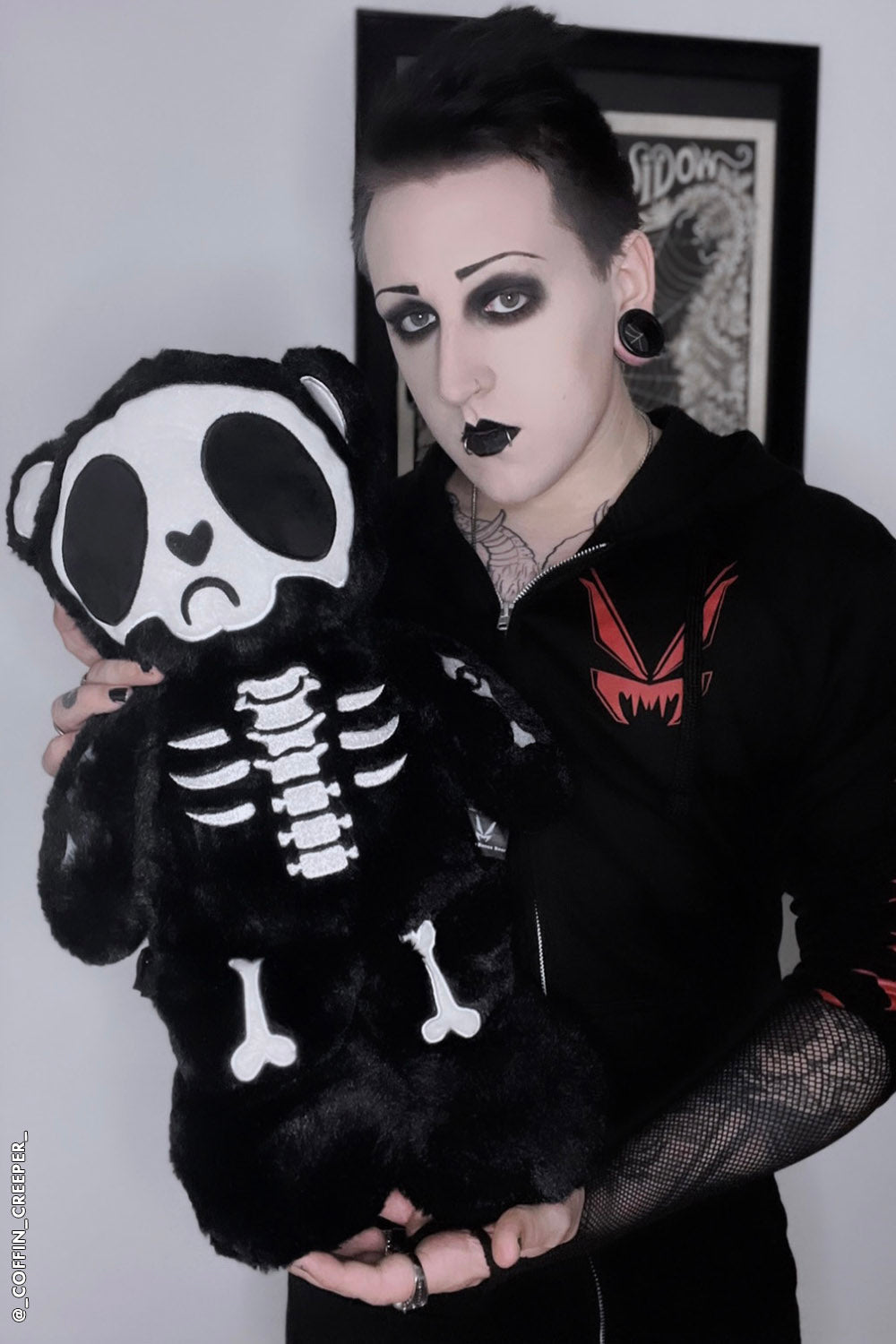 Grumpy Bones Bear Plush Toy