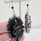 Killstar Kissing Eve Earrings Silver Gothic Occult Serpent Cameo Snake Drop OS